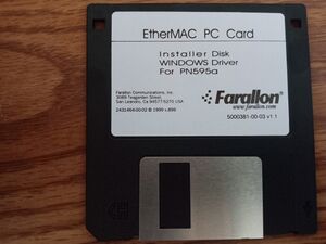 Farallon EtherMac PC Card Windows installation diskette.jpg
